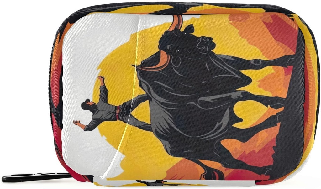 Matador Pill Organizer υπόθεση Portable Weekly Daily Pill Τσάντα Organizer με Zipper για συμπληρώματα Ιατρική Travel Family Business