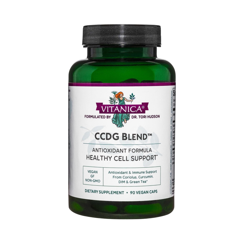 Vitanica CCDG Blend - συμπλήρωμα υποστήριξης του ανοσοποιητικού - συμπλήρωμα DIM με το μαυσωλείο ουράς Τουρκίας, κουρκουμά & πράσινο τσάι - συμπλήρωμα Vegan για την υποστήριξη του ανοσοποιητικού - Lady - 90 κάψουλες