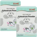 (Pack of 2) Hi Well Premium Grass-Fed Colostrum Powder 100% 2g 30Sticks