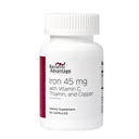 Bariatrik Avantajı C vitamini ile Demir 45 mg, Thiamin ve Bakır Artan Absorpsiyon ve Utilizasyon için, Gastrik Bypass ve Kol Gaztrektomi Cerrahisi Hastaları için kolayca uygulanabilir - 60 Kont