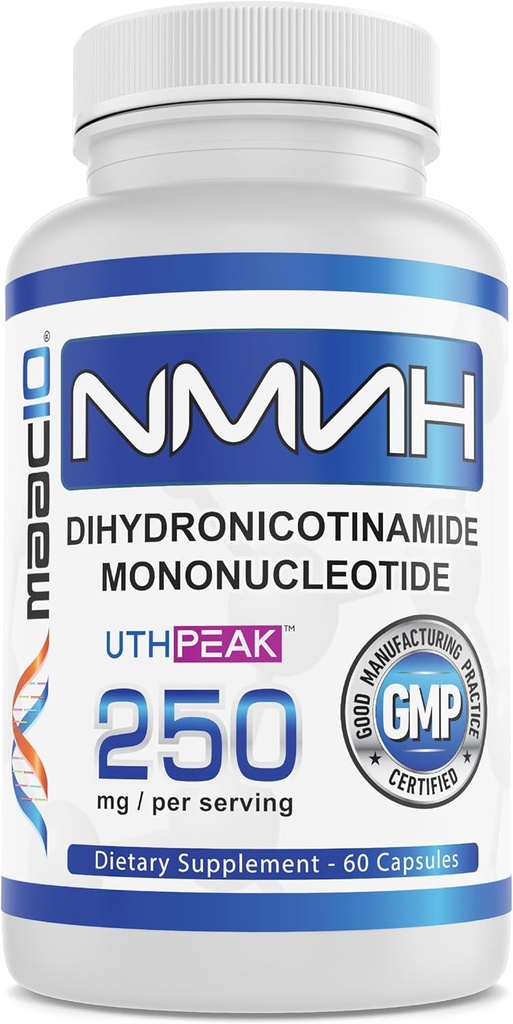 MAAC10 NMNH (NMN Supplement Alternative) 250 mg | UthpeakTM NMNH (Dihidrcotinamid Mononüotid) Daha İyi Stability | 30-Day Supply için.