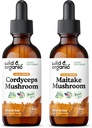Wild & Organic Cordyceps Mushroom Tincture 2 fl oz & Maitake Mushroom Tincture 2 fl oz