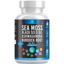 Silikon Denizi Moss Black Tohum Yağı Ashwagandha Bladderwrack Burdock - 60 Kont