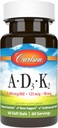 Carlson - Vitamins A, D3, K2, 3000 mcg RAE Vitamin A, 125 mcg Vitamin D3, 90 mcg Vitamin K2 as MK-7, Bone Building, Calcium Utilization, 60 Soft Gels