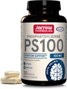 Jarrow Formulas® PS100 Phosphatidylserine, 100 mg, Dietary Supplement for Brain Health and Cognition Support, 120 Capsules, Up to a 120 Day Supply