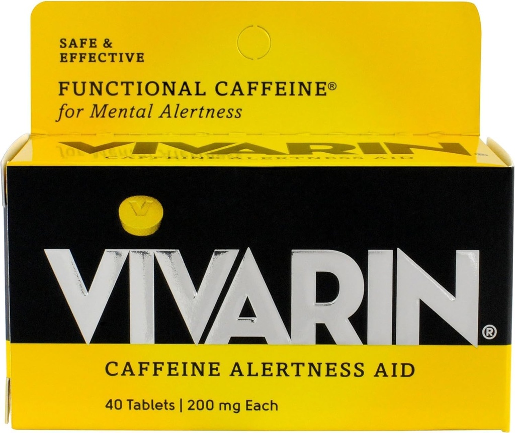 Vivarin Caffeine Alertness Aid, Tabletler 40 ea (Pack of 6)
