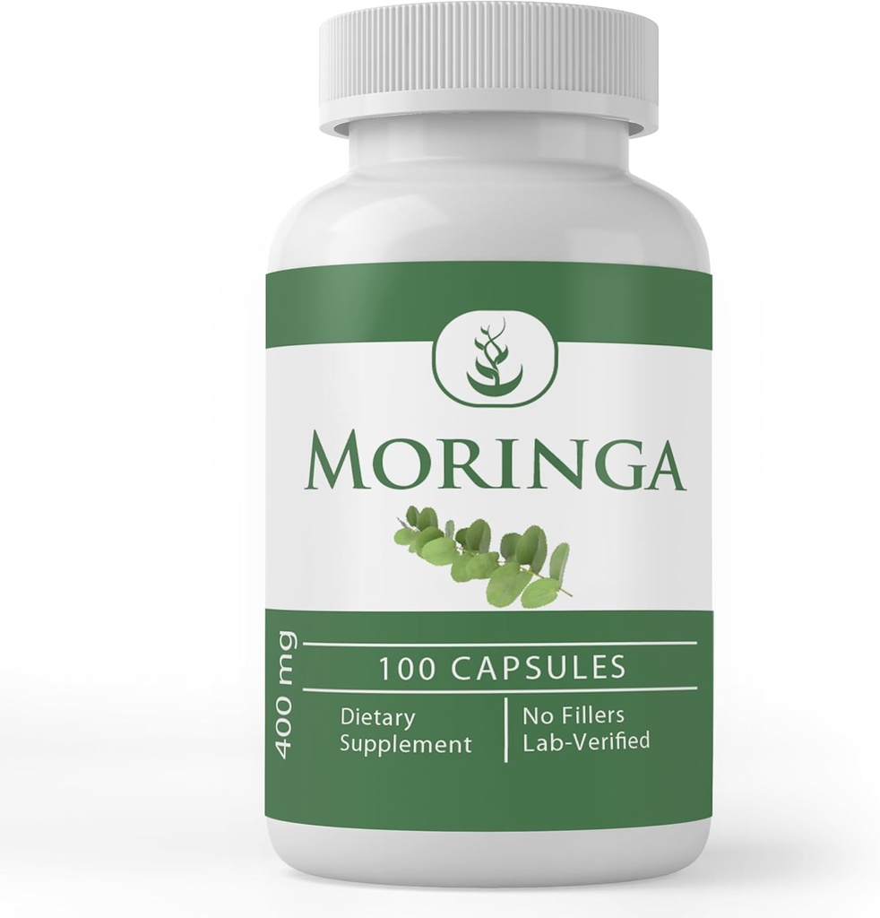 Pure Original Materialss Moringa Oleifera (100 Capsules) Her zaman Pure, Nomixs Or Fillers, Lab Onaylandı