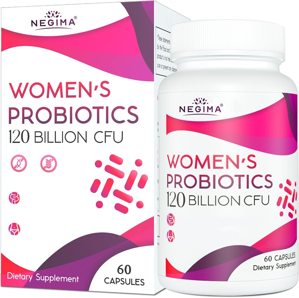 Negima Menopause Supplements for Women, 120 Milyar CFUs Probiyotiks for Women, 13-in-1 Herbs & Botanicals Kompleks, for Menopause - 60 Caps