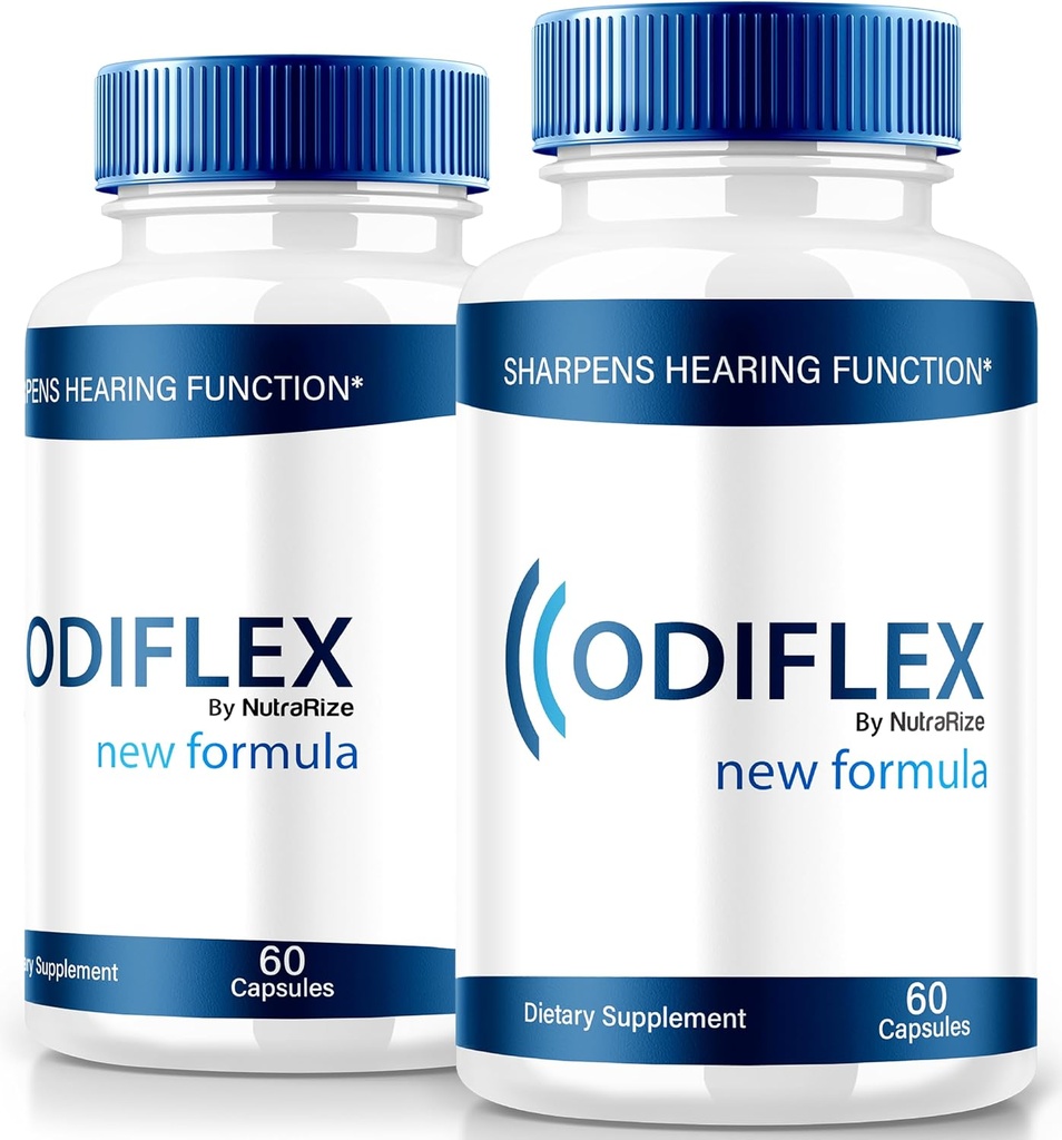 NutraRize (2 Pack) Odiflex Capsules, Premium Ear Health Formula, İç Kulak korumak için All-Doğal Supplement, Resmi İşitme Destek Pilleri, Odi Flex Yorumlar (120 Capsules)