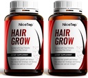 Συμπλήρωμα ανάπτυξης μαλλιών, Hair Care Support for Strength, Thickness Growth, with Biotin, Vitamin A, C, E, Zinc, Κάψουλες (2)