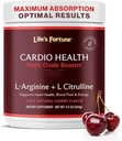 Life's Fortune 5000mg L- Arginine Supplement Powder & 1000mg L-Citrulline, Υψηλής ισχύος Nitric Oxide Health Booster, Αντοχή, Απόδοση προπόνησης, Φυσική γεύση κεράσι (20 υπηρεσίες)