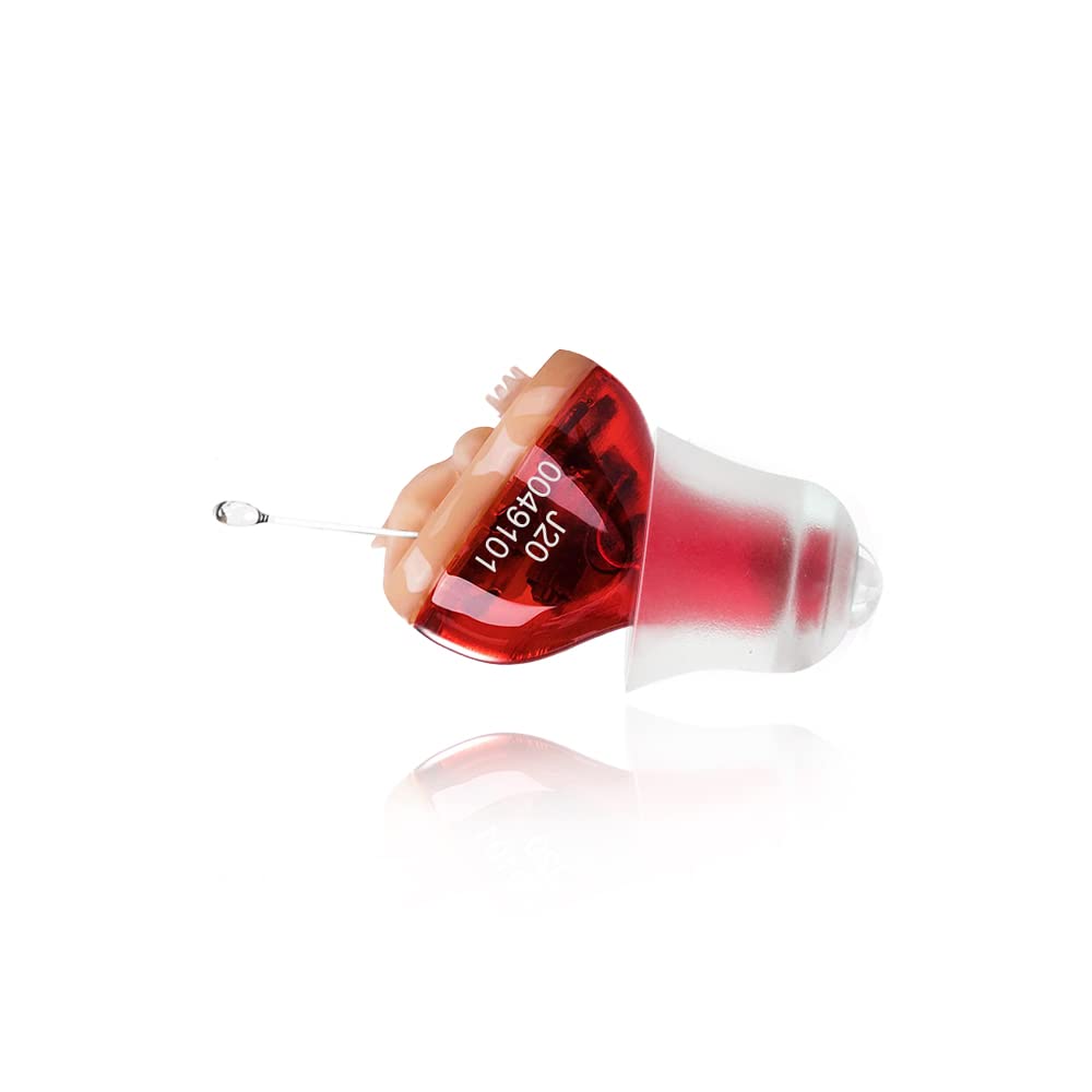 Duyucu Yardım, Kulak İşitme Aids, Battery Yönlendirici Ses Amplifier, Seniors için Tek İşitme Yardımı, Invisible Sound Advancedr Red (Right Ear)