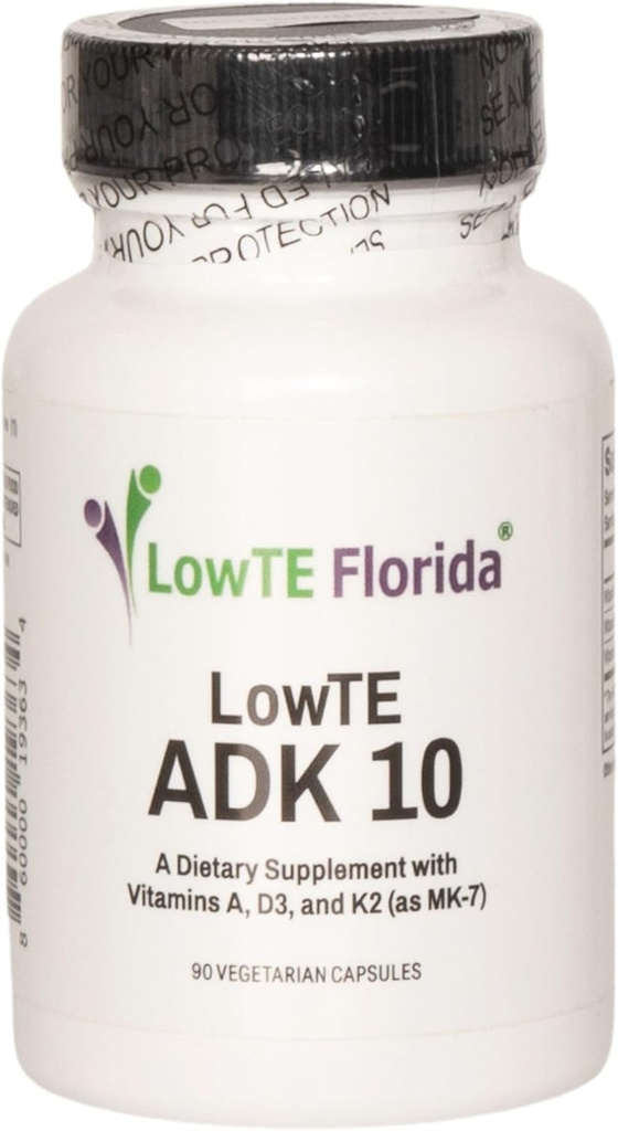 ADK 10-90 Capsules I Vitamin D3 K2 & A, Multivitamin Supplement for Stronger Bones, Teeth & Heart* ve Normal Kan basıncı*, Yüksek Potency Vitamin ADK Vitamin D3 10.000 iu Vitamin D3 ile