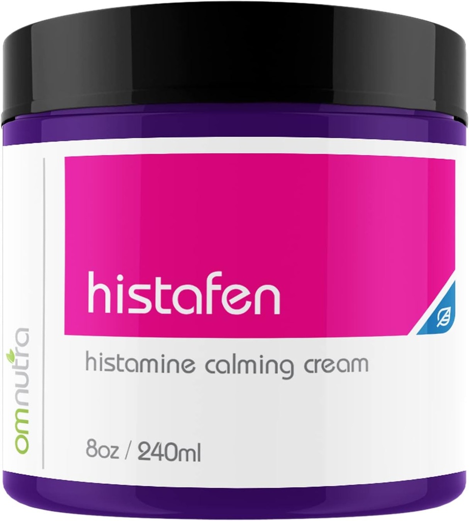 Histafen Antihistamin Itch Calming Cream - 8oz 240 ml Anti Itch Krem Ekstra Güçlü I Yoğun İyi Yetişkinler Çocuklar için Low Diamine Oxidase Dao Enzyme Mast Hücresi Activating Sendromu