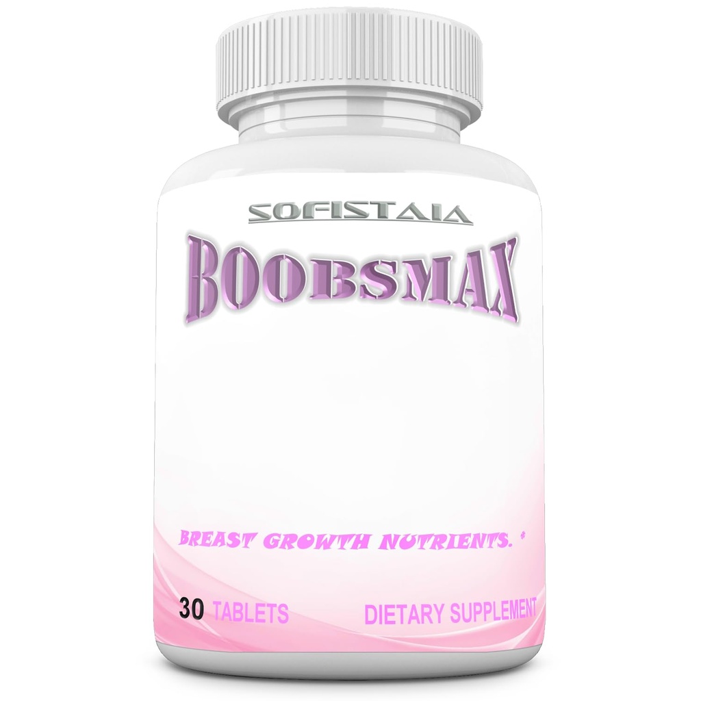 BOOBSMAX Doğal Bust Gelişi - Meme Fırsatlarını Arttırmak - Daha Büyük Kadın ve Firmacı Curves - Decrease Sagging. 30-Tablets