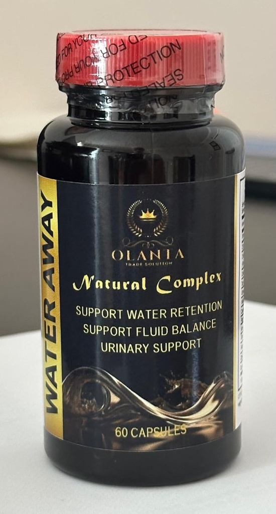 Water Away Complex - Su Retention, Natural Water Away Pills, Water Pills Vitaminleri, Boost Immunity, Water Lost Pills - 1 Şişe