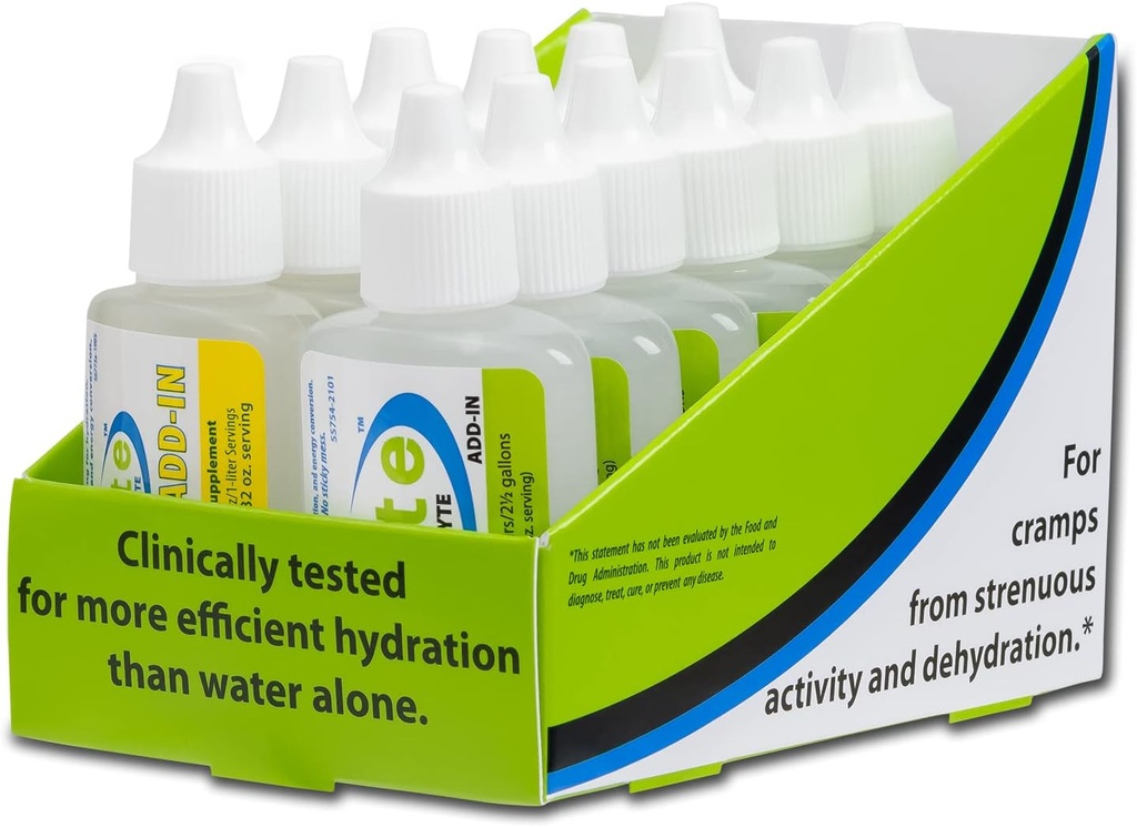 Elete Electrolyte Add-in Hydration Drops | sodyum, Magnezyum, Pyum & Trace Minerals | 6 Unflavored Pocket Şişes & 6 Pack of Lemon Flavored Pocket Şişes | 24.6 mL each