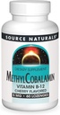 Source Naturals Mecobalamin Vitamin B-12 5 mg Cherry Flavored - 60 Lozenges