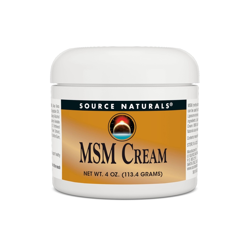 Source Naturals MSM Κρέμα, Προηγμένη Λιποσωμική Παράδοση, 4 ουγγιά