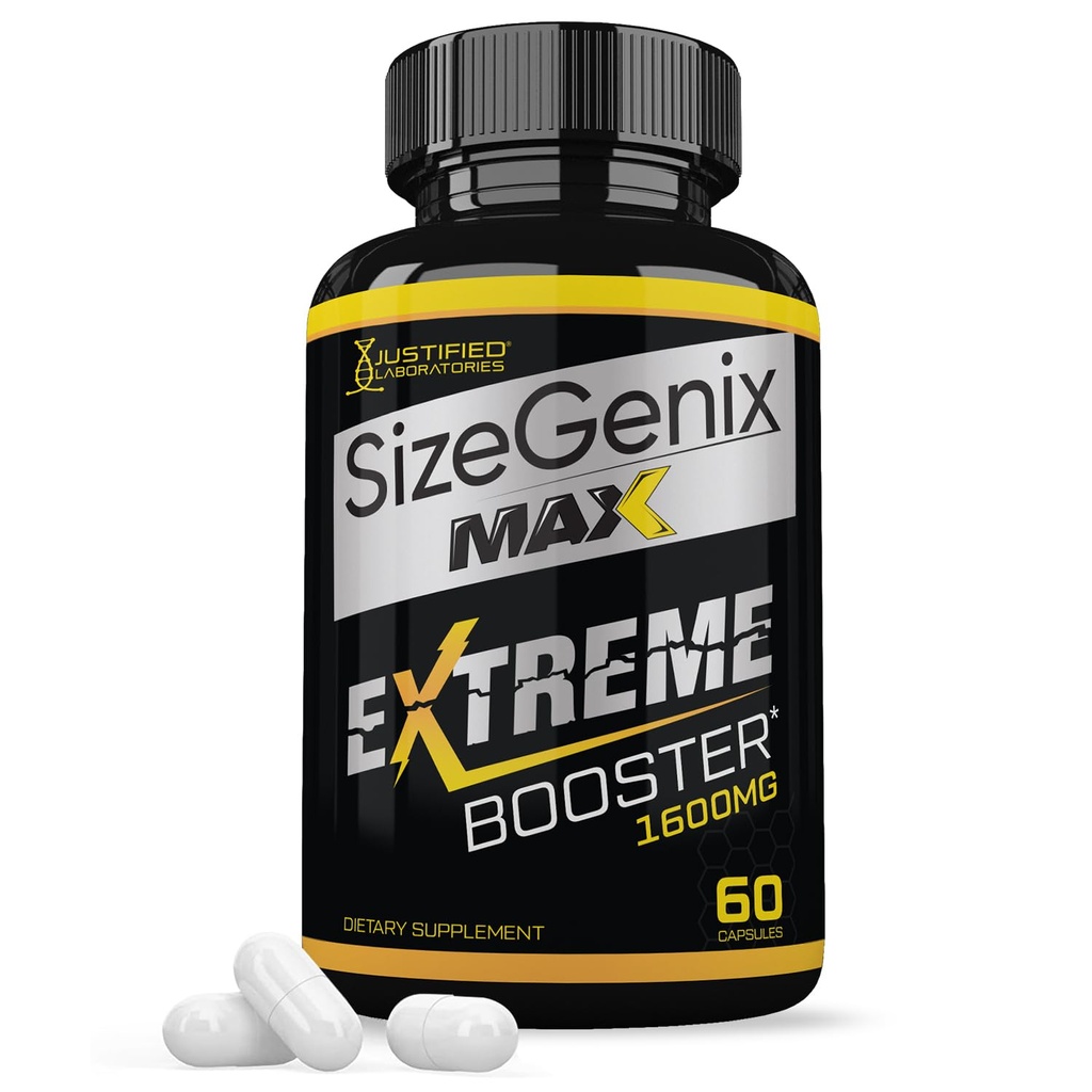 Sizegenix Max 1600MG Σύνθετη φόρμουλα υγείας ανδρών 60 κάψουλες