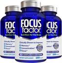 Beyin için Focus Factor Beslenme, Geliştirilmiş Memory & Concentration Brain Supplement, B6, B12, D, Bacopa Monnieri & Tyrosine, 150 Kont (Pazar 3)