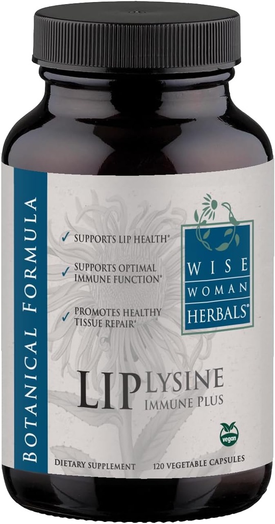 Bilge Kadın Herbals Lysine Immune Plus Lip, Words-Free Non-GMO Formula, High-Potency L-Lysine & Immunity Mix, Lip & Skin Health Support, Natural Immune Defense, 120 Veg Caps