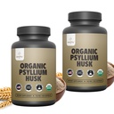 Zealthy Life - Psyllium Husk Capsules, All- Natural Psyllium Husk Fiber, Psyllium Husk Capsule for Gut Health, Non-GMO & Gluten-Free, 250 Vegan Capsules - 2 Paket