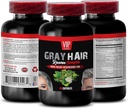VIP VITAMINS συμπλήρωμα μαλλιών - Gray Hair Reverse Complex, Biotin, folic Acid, Nattle Root - Saw Palmetto Extract, 1 μπουκάλι (60 κάψουλες)