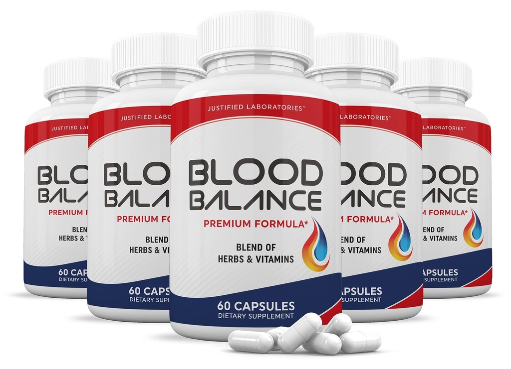 (5 Pack) Ισορροπία αίματος Advanced Formula 688MG Συμπληρώματα Χάπια 300 Καψάκια