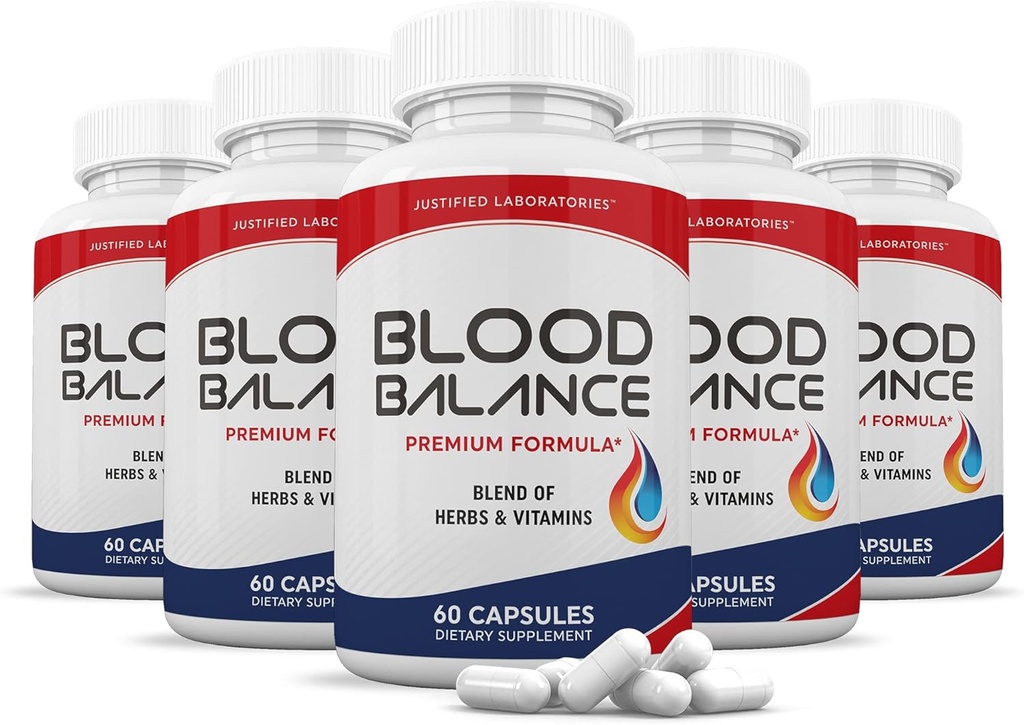 (5 Pack) Blood Balance Advanced Formula 688MG Tamam Pills 300 Capsules