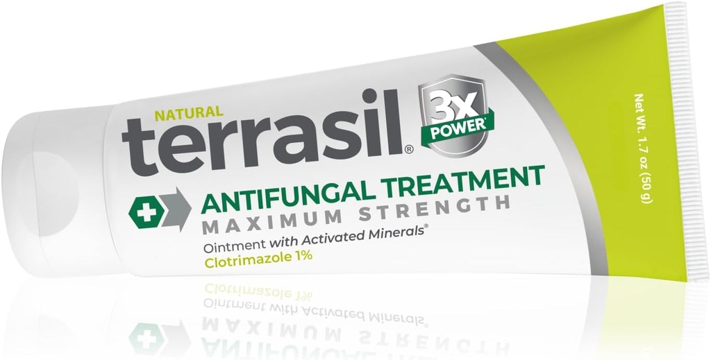 terrasil Clotrimazole Antifungal Cream, Fungal Yeast Enfeksiyonları İçin Yardım, Jock Itch, Athletes Foot, Ringworm for Men & Women, Klinik olarak Skin Fungus Tedavisi. FSA-HSA (1.7oz)