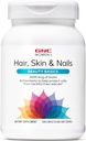 GNC Women's Hair, Skin & Nails | Daily Multivitamin Meeting | Biotin (3,000 mcg), Hyaluronic Acid, Vitamins C & E with Niacin | Eklenmiş Antioksis | Destekler Kadın Sağlığı ve Güzellik | 120 Caplets
