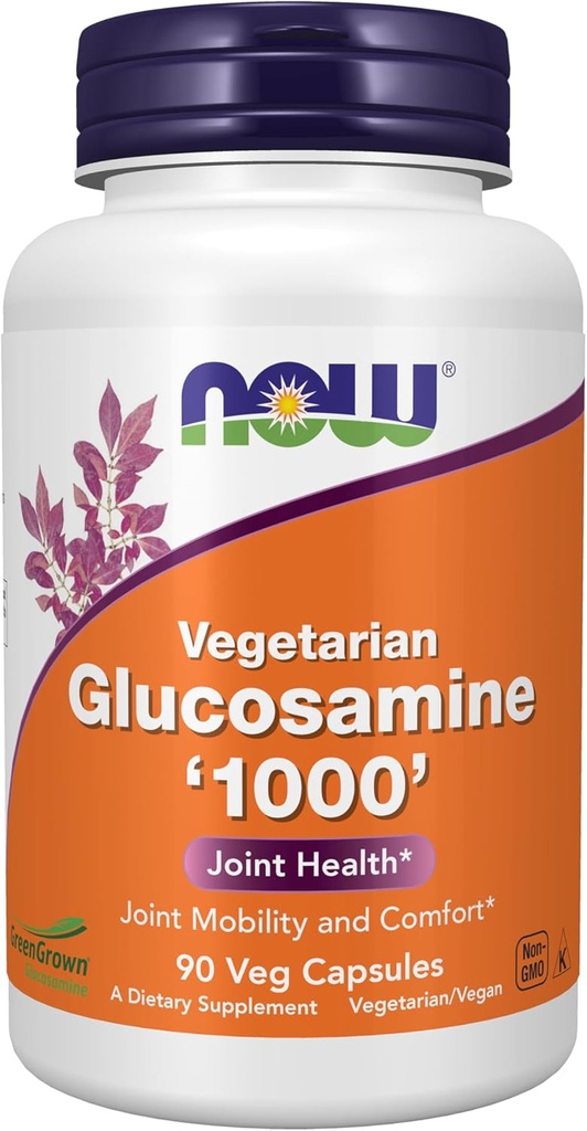 Şimdi Gıdalar Tamamlıyor, Glucosamine '1000' (GreenGrown® Glucosamine), Vegetarian, 90 Veg Capsules