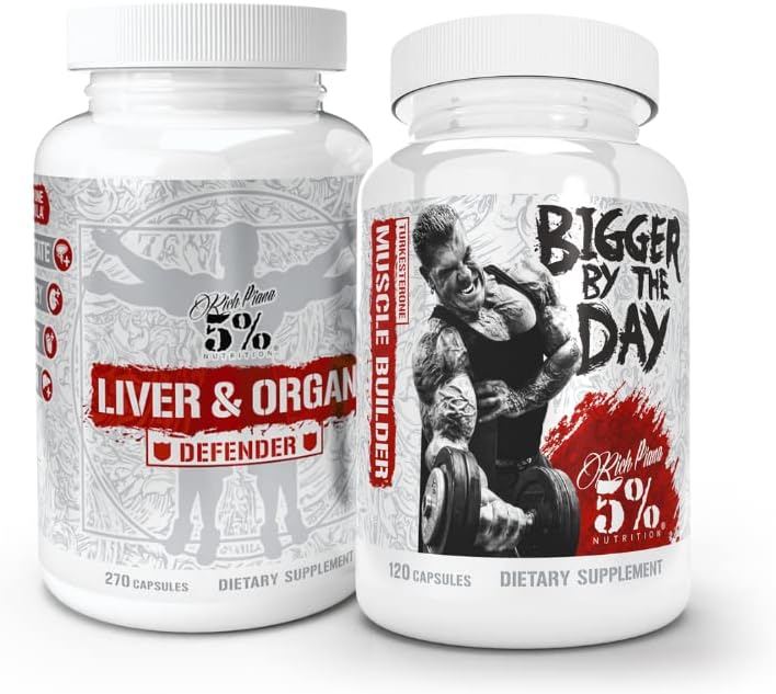 5 Beslenme 2Stack | Liver & Organ Defender with NAC + BetterByTheDay | Liver, Kidney, & Heart Support + Apartman Muscle Builder, Casey Lean Mass Winer with Turkone, HICA, L-Leucineine