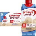 Premier Protein Shake, Vanilla, 30g Protein, 11 fl oz, Pack of 12 (Packaging May Vary)