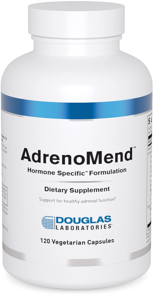 Douglas Laboratories AdrenoMend - Rhodiola Herbal Supplement - Adrenal Destek - Ashwagandha, Bacopa Monnieri ve Diğer Adaptogens - Non-GMO - 120 Vegetarian Capsules