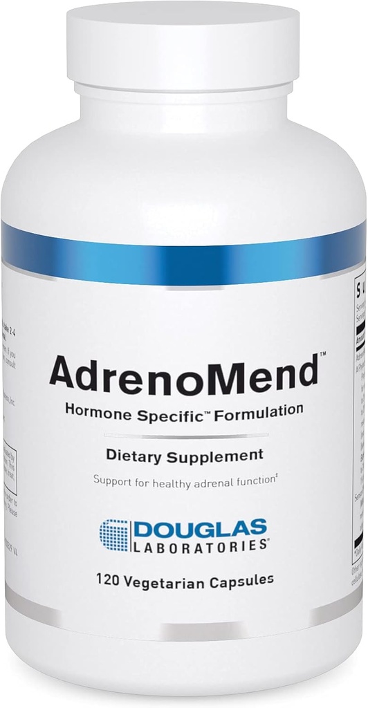Douglas Laboratories AdrenoMend - Rhodiola Herbal Supplement - Adrenal Support - With Ashwagandha, Bacopa Monnieri, & Other Adaptogens - Non-GMO - 120 Vegetarian Capsules