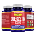 Sadece Potent Quercetin Supplements, Quercetin 500 mg 200 Capsules, 2 X Quercetin 250 mg Phytosome Bioflavono Antioksiard Gluten Free Pills to Support Health Cellular Heart & Immune Functions