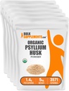 BulkSupplements.com Organik Psyllium Husk Toz - Beslenme, Fiber Supplement - Gluten Free, 1.4g per Service, 1kg (2.2 lbs) (Pack of 5)