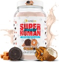 ALPHA LION Superhuman Whey Protein Powder, Great Tasting Pure Whey Protein Isolate, Low Carb, Low Sugar, No Bloat Post Workout, Mus Recovery & Growth (28 Servings, Cookie Collision)