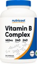 Nutricost Vitamin B Complex 462mg, 240 κάψουλες - με βιταμίνη C - Energy Complex