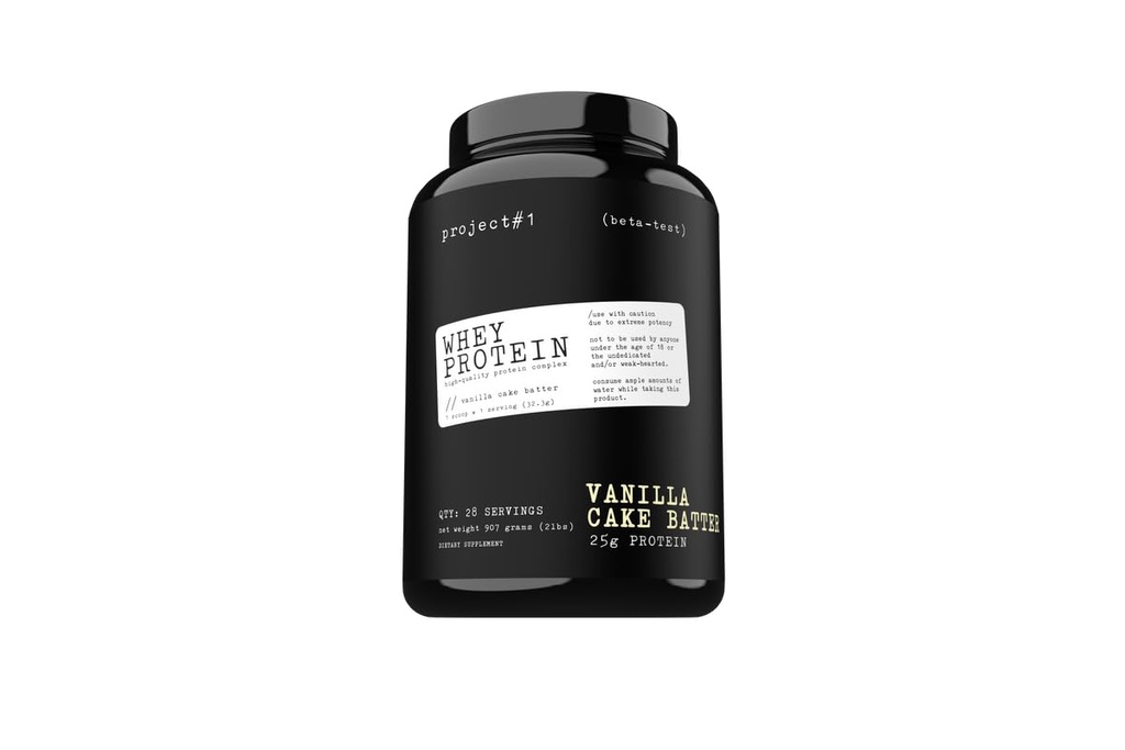 Project #1: Whey Protein Plus | Micro-Filtered Whey Isolate Dust for Muscle Development & Rapid Recovery | Whey Protein Tozu - Protein İçleri veya İşout Smoothie | 28 Hizmet - Vanilla Kek