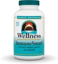 Source Naturals Wellness ImmuneSmart - For Core Daily Immune Support*, A, C ve D, çinko, Elderberry, Echinacea, Andrographis, Türkiye Tail ve Tail - 180 Capsules