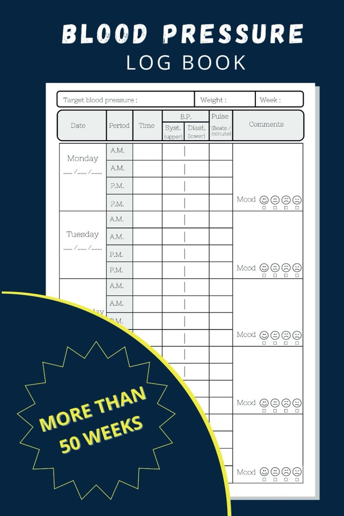 Kan basıncı Giriş Kitabı: Evde Kan basıncını Kayıt ve İzlemek için Basit Günlük Yollar