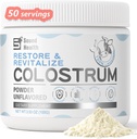 Colostrum Supplement Toz Insanlar için - Organik Bovine Colostrum Gut Health, Saç Büyüme, Güzellik ve Immune Support - Unflavored (50 Hizmet)