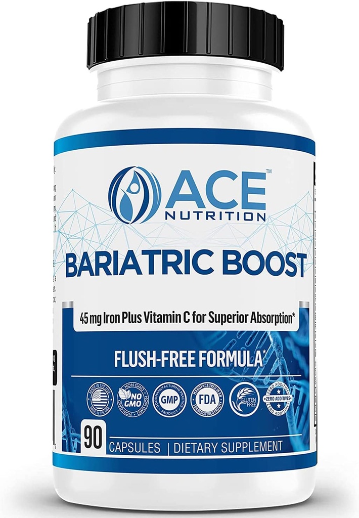 Bariatric One-A-Day Multivitamin 90 Day Supply with 45 mg Iron Post Gastrik Bypass Kol Cerrahisi | Non-GMO, Gluten Free, Bariatric Multivitamin ABD'de |