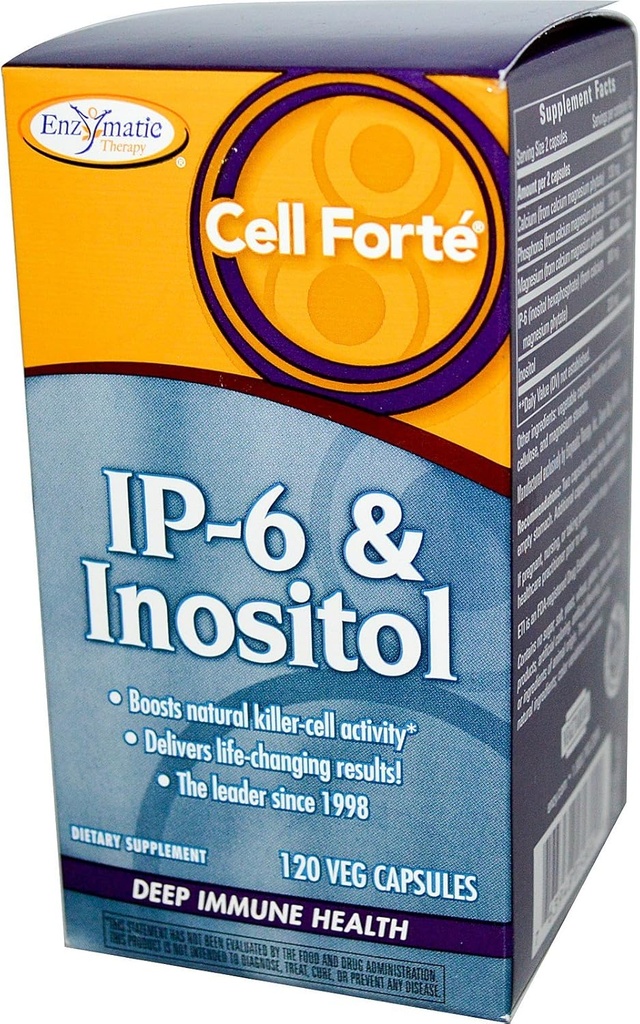 Enzymatik Terapi Hücreleri IP-6 Inositol 120 Veggie Caps