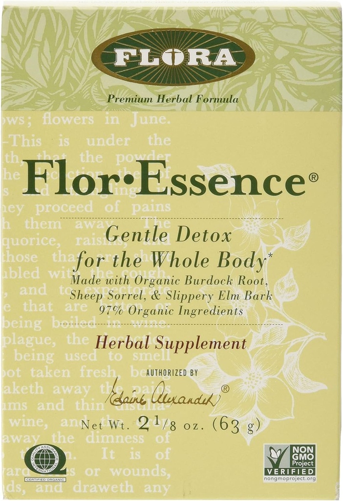 FLORA - FlorEssence Ξηρό τσάι Blend, Gentle Detox & Cleanse, 2.2 Oz