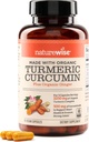 NatureWise Curcumin Turmeric 2250 mg -% 95 Curcuminoids & BioPerine Black Pepper Ekstra Apsiyon - Daily Ortak ve Immune Health Support - Vegan, Non-GMO, 90 Count[30-Day Supply]