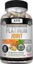 Kaya Naturals Platinum - Nature Made Bioperine, Glucosamine, Turmeric with Boswellia, Sağlıklı Antioksi Özellikler, Turmeric Curcumin 1334 mg - 60 Capsules